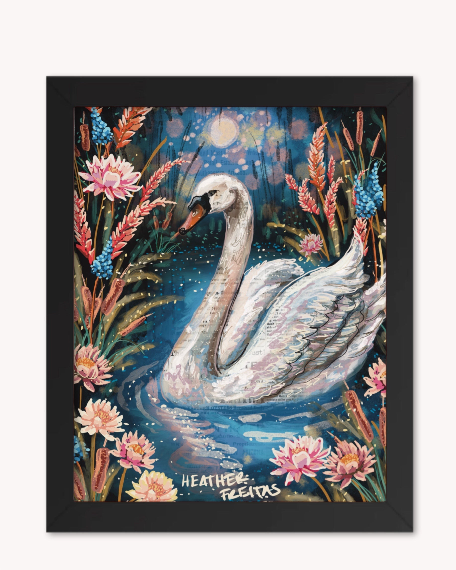 Serenity Swan Print - Arte House