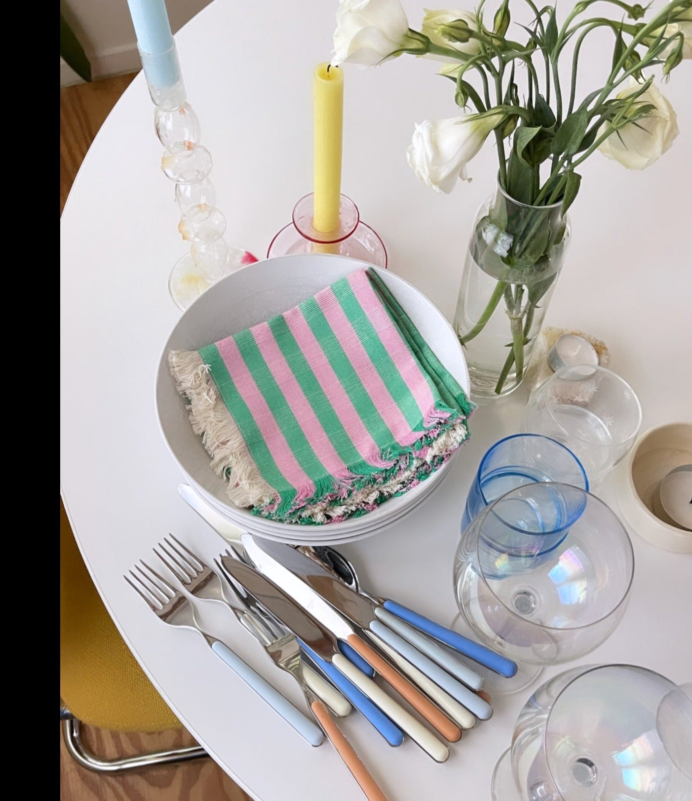 Flora Stripe Party Napkin - Arte House