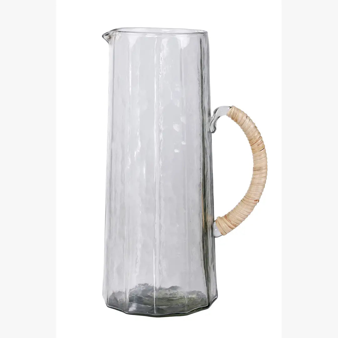 Hammered water pitcher, Natural -6.25 x 9.5 Inches - Arte House