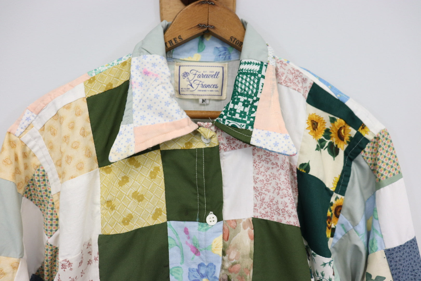 George Quilted Long Sleeve Button Down Sz M GLS9 - Arte House