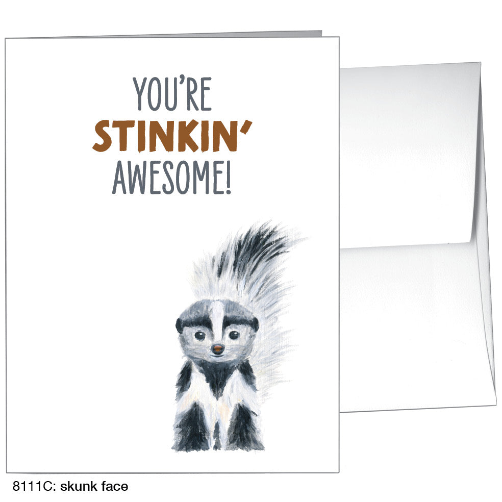 Skunk Face, Greeting Card (8111C) - Arte House