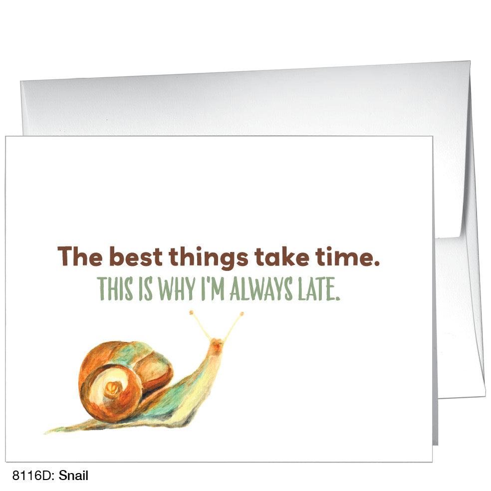 Snail, Greeting Card (8116D) - Arte House