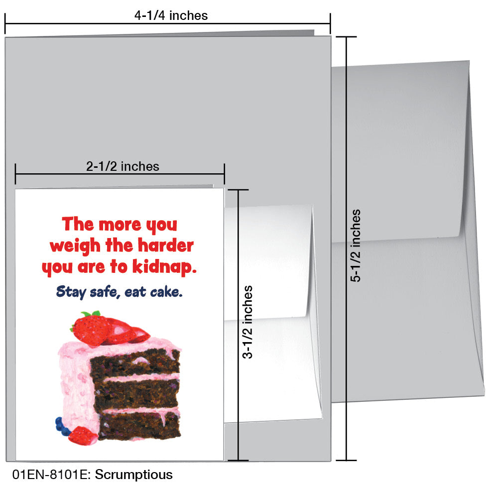 Scrumptious, Greeting Card (8101E) - Arte House