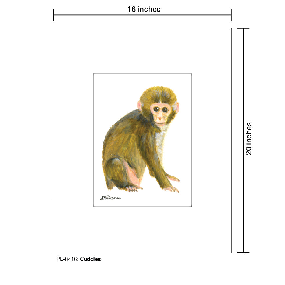 Cuddles Monkey, Print (#8416A)