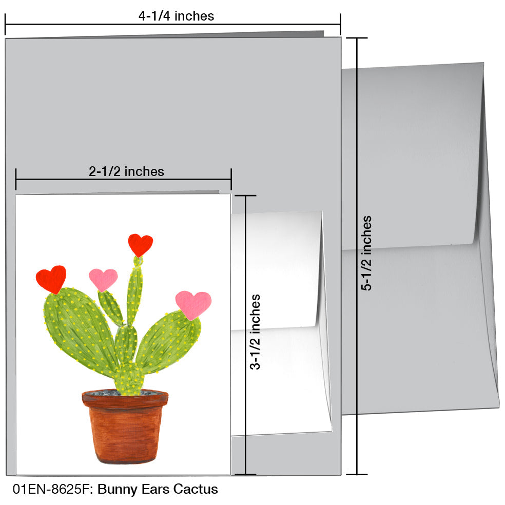 Bunny Ears Cactus, Greeting Card (8625F) - Arte House