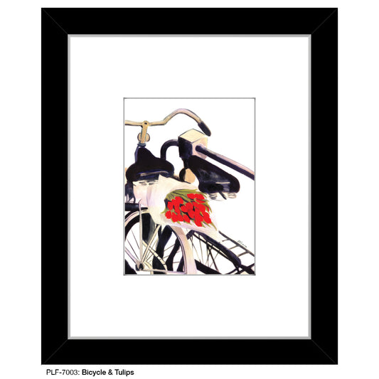 Bicycle & Tulips, Print (#7003A)