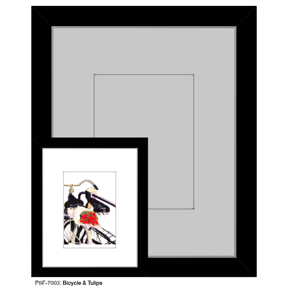 Bicycle & Tulips, Print (#7003A) - Arte House