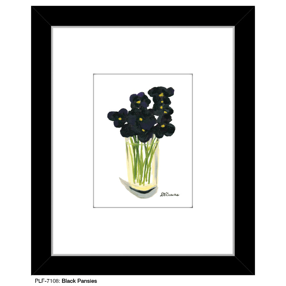 Black Pansies, Print (#7108B) - Arte House
