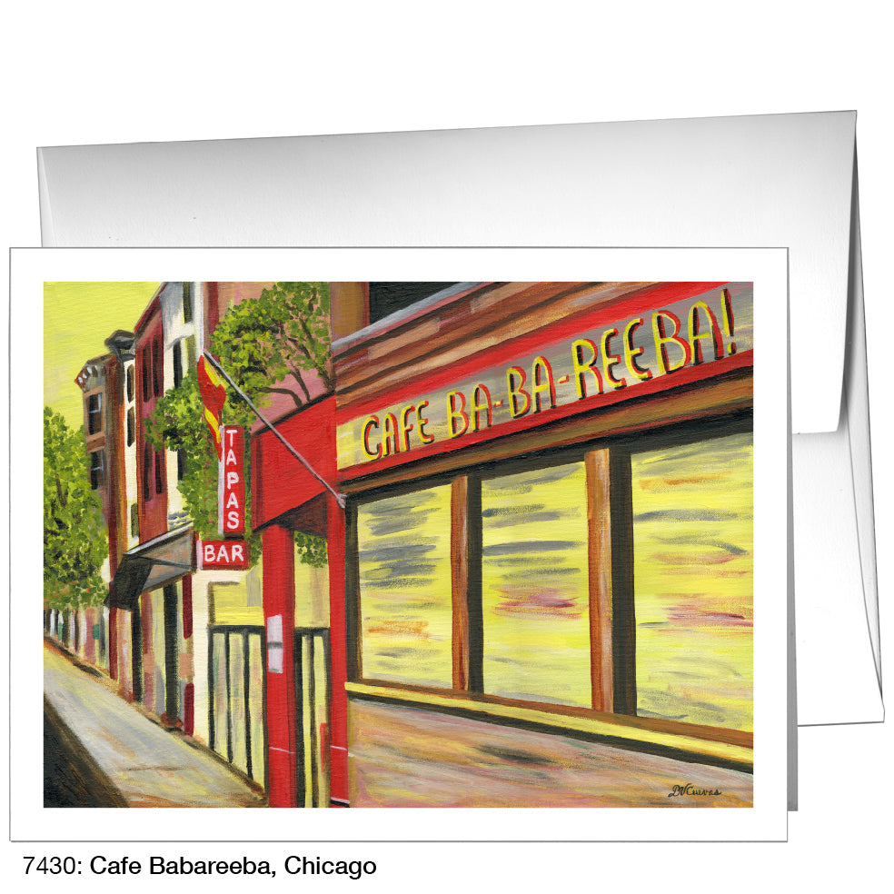 Cafe Ba Ba Reeba, Chicago, Greeting Card (7430A) - Arte House