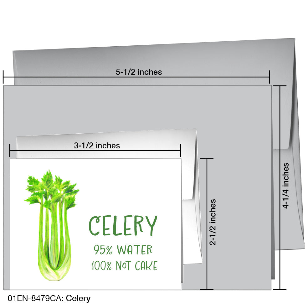 Celery, Greeting Card (8479CA) - Arte House