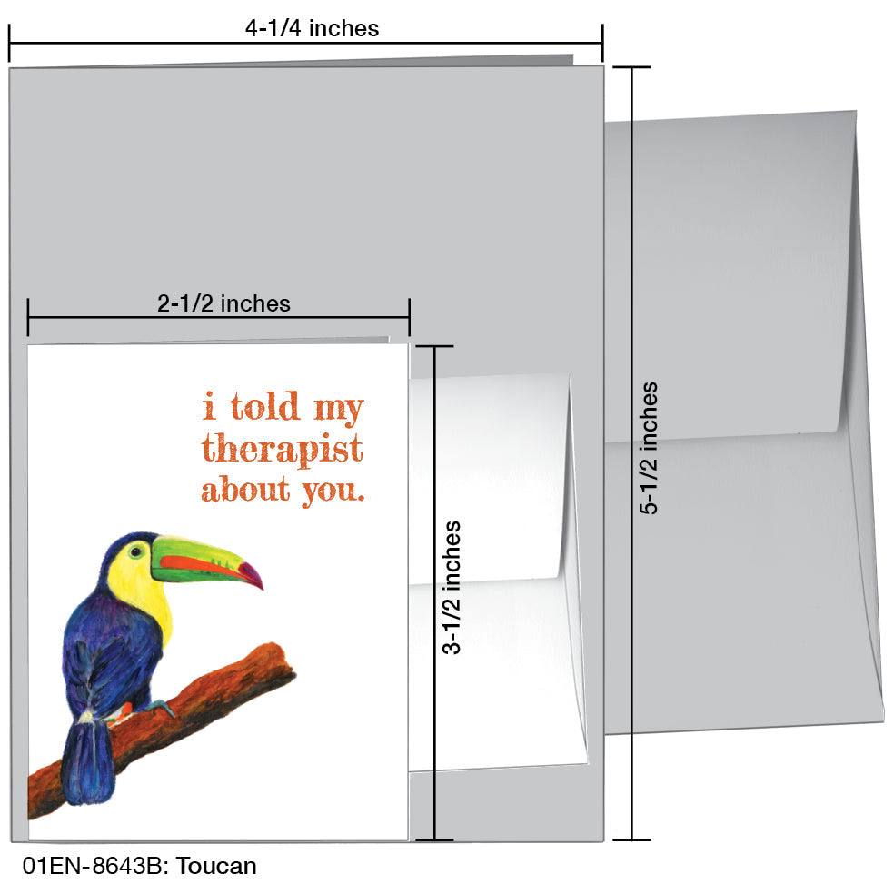 Toucan, Greeting Card (8643B) - Arte House
