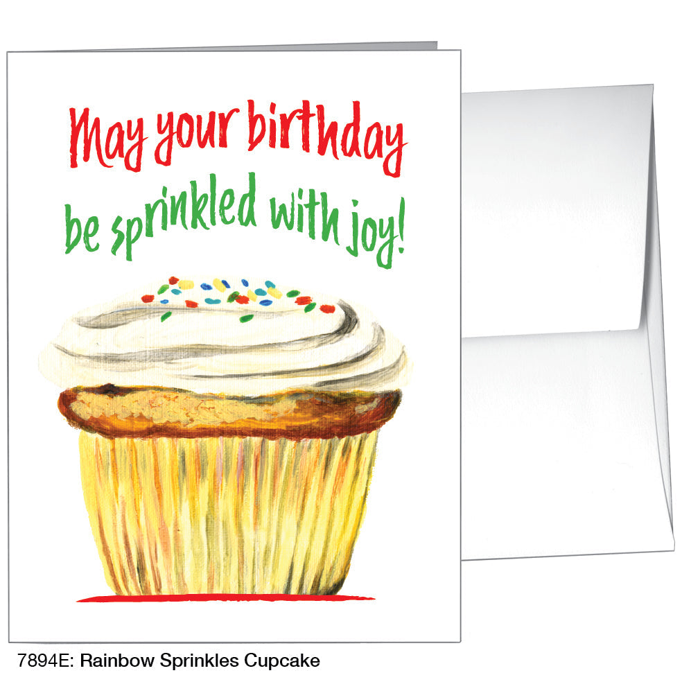 Rainbow Sprinkles Cupcake, Greeting Card (7894E) - Arte House