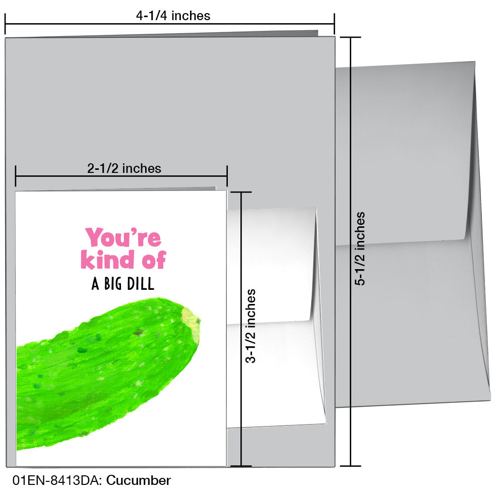 Cucumber, Greeting Card (8413DA) - Arte House