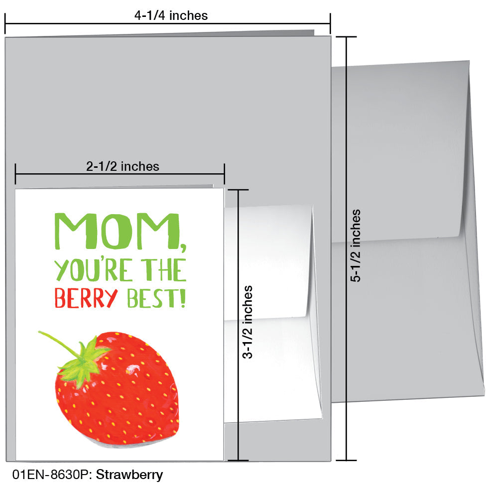 Strawberry, Greeting Card (8630P) - Arte House