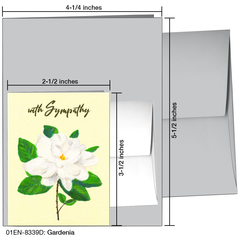 Gardenia, Greeting Card (8339D) - Arte House