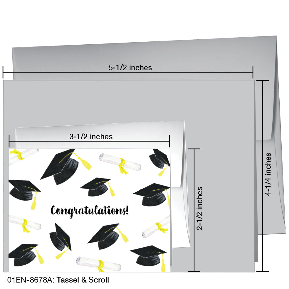 Tassel & Scroll, Greeting Card (8678A) - Arte House