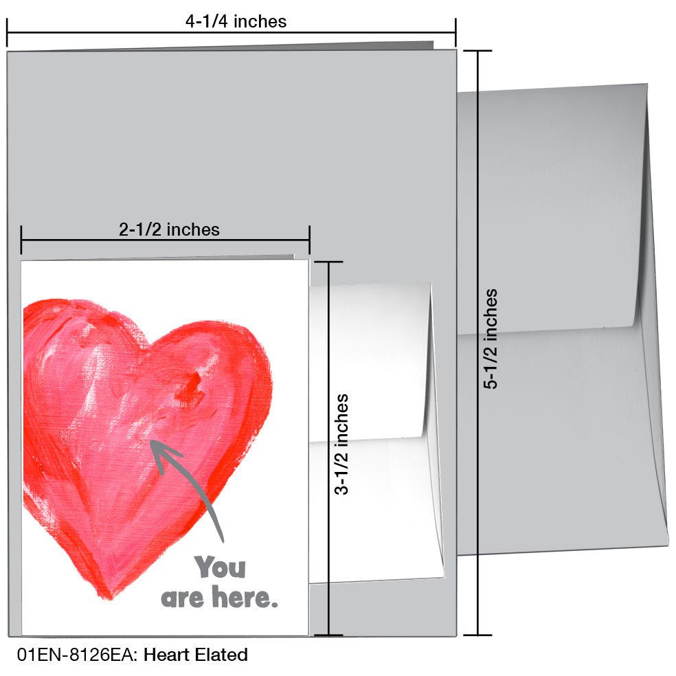 Heart Elated, Greeting Card (8126EA) - Arte House