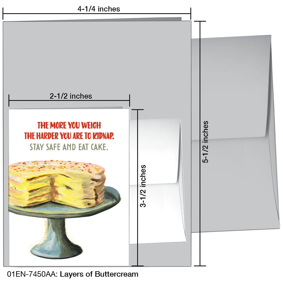 Layers of Buttercream, Greeting Card (7450AA)