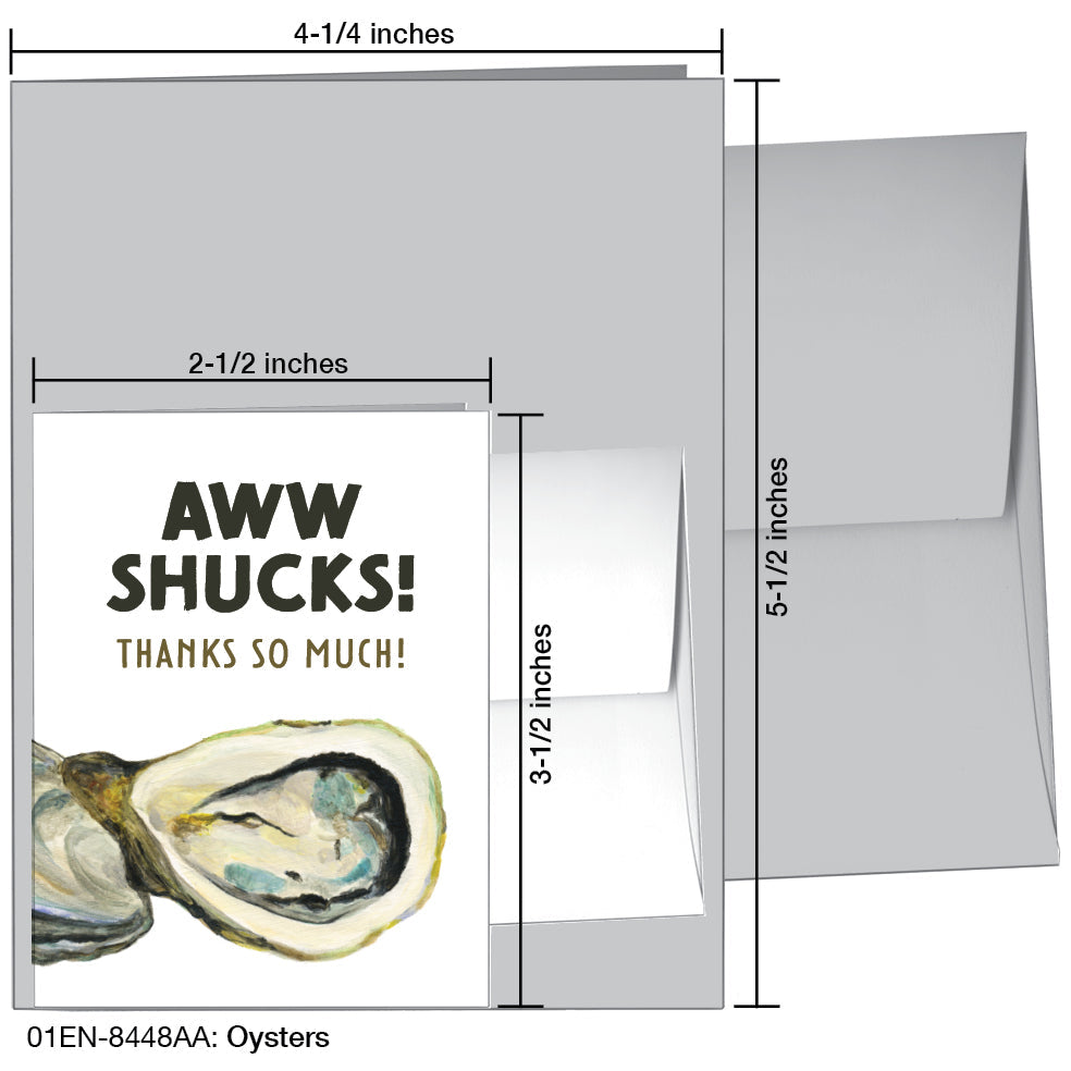 Oysters, Greeting Card (8448AA) - Arte House