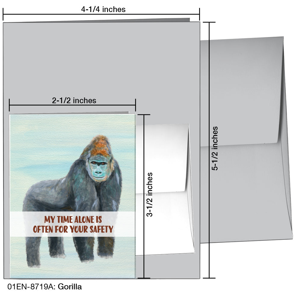 Gorilla, Greeting Card (8719A) - Arte House