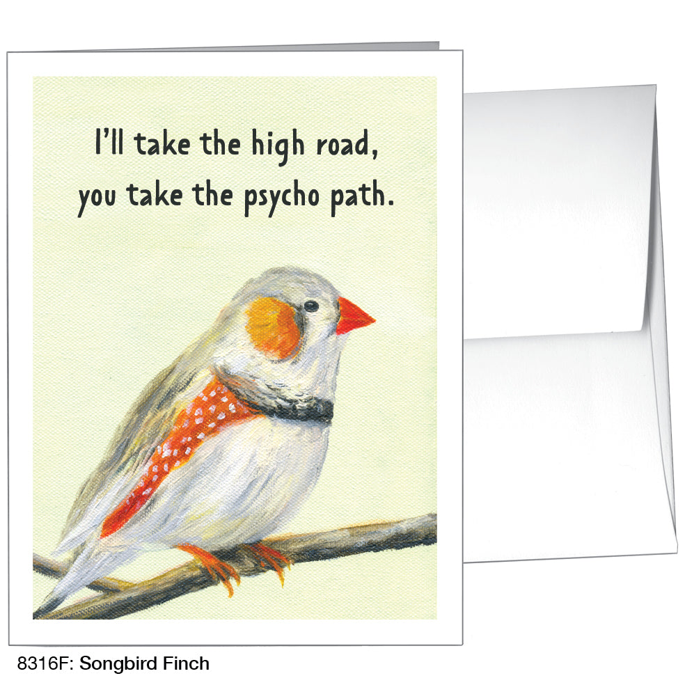 Songbird Finch, Greeting Card (8316F) - Arte House