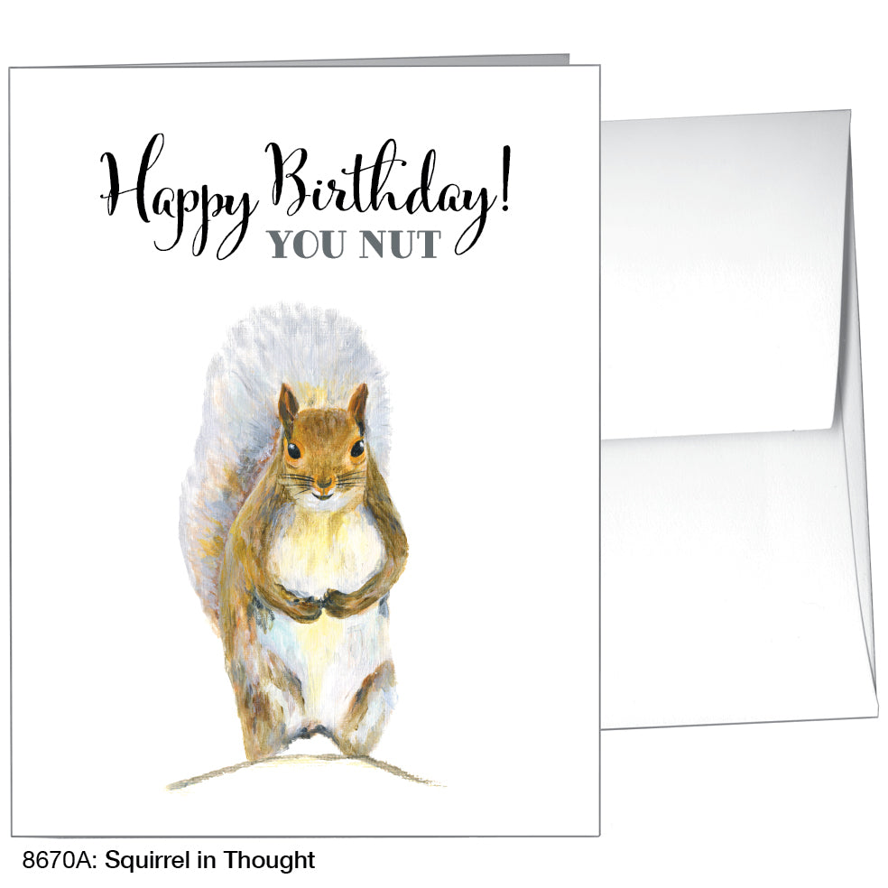 Squirrel in Thought, Greeting Card (8670A) - Arte House