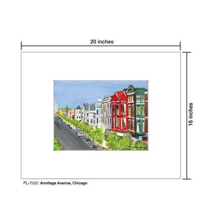 Armitage Avenue, Chicago, Print (#7522A)