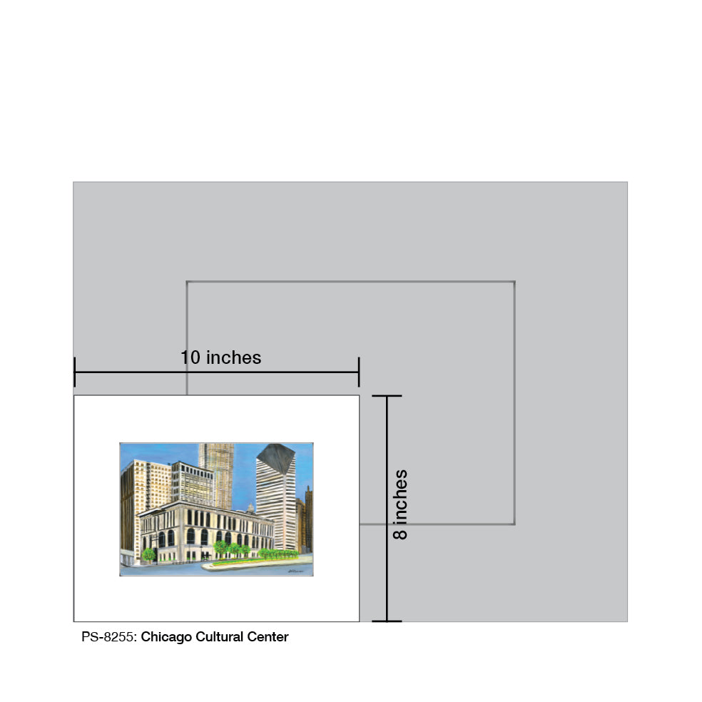 Chicago Cultural Center, Print (#8255B) - Arte House