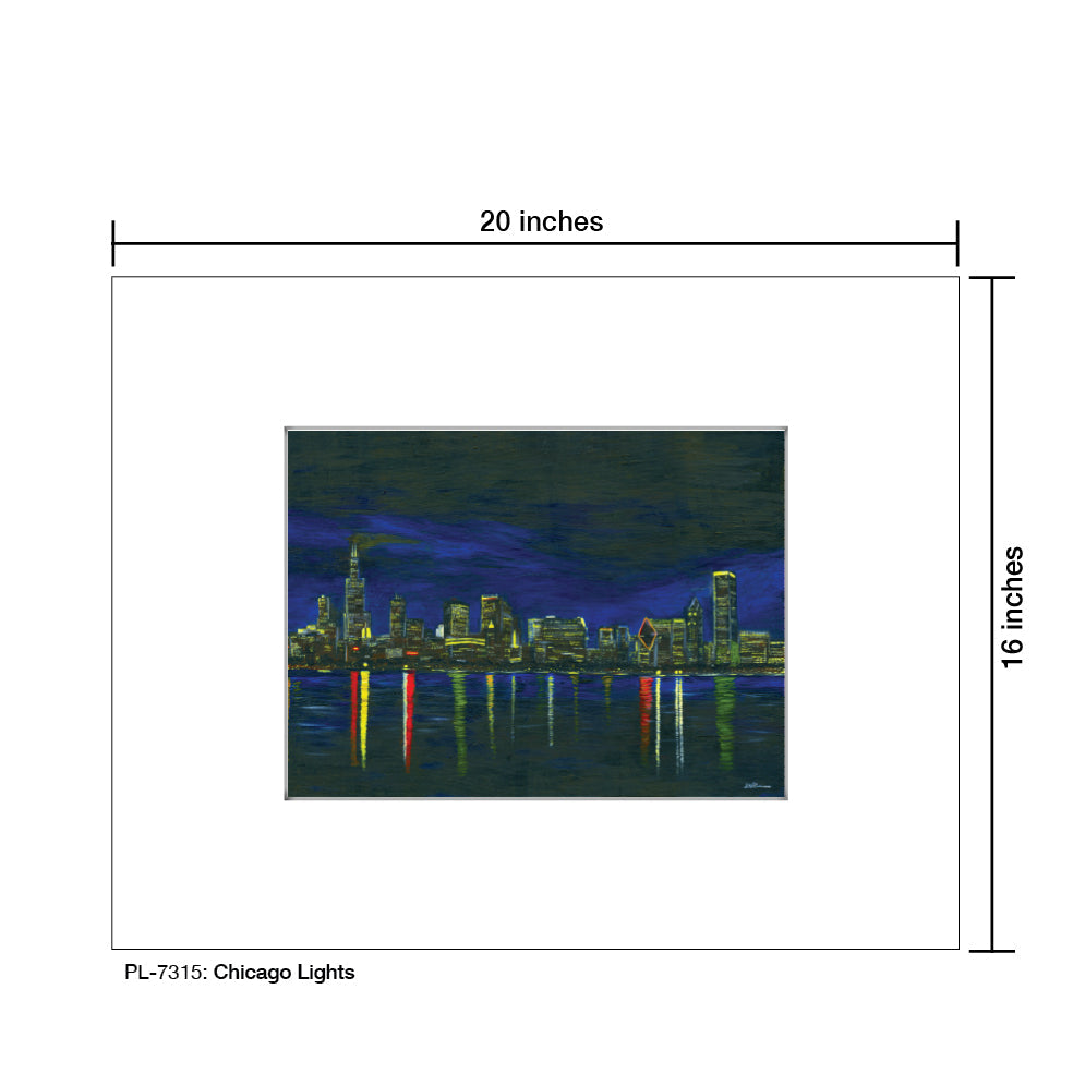 Chicago Lights, Print (#7315A) - Arte House