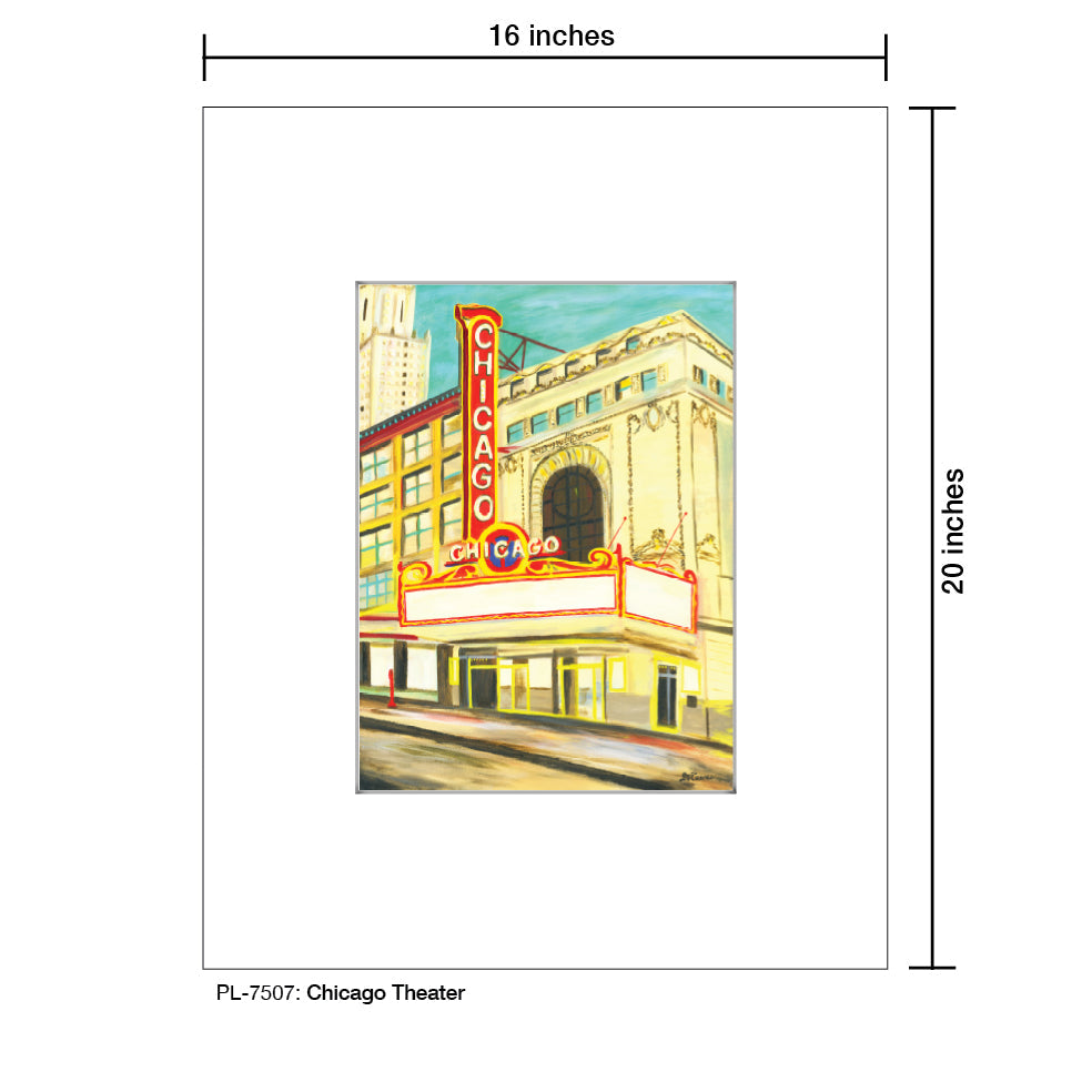 Chicago Theater, Print (#7507A) - Arte House