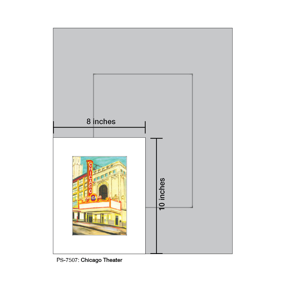 Chicago Theater, Print (#7507A) - Arte House