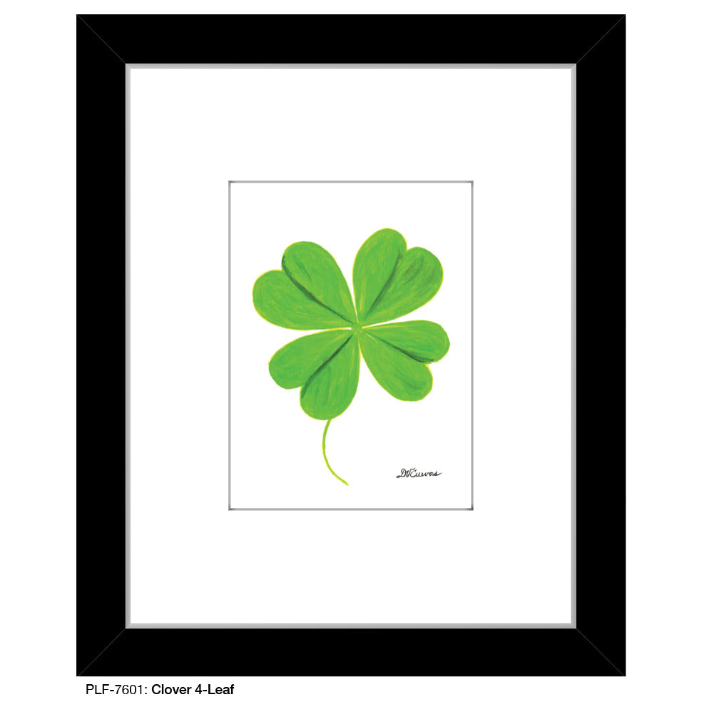 Clover 4-Leaf, Print (#7601E) - Arte House