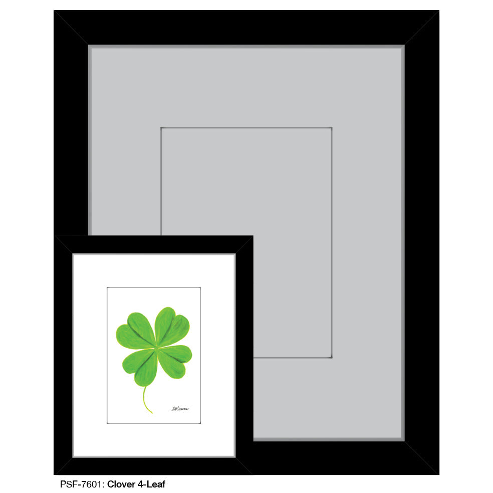 Clover 4-Leaf, Print (#7601E) - Arte House