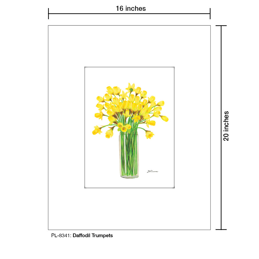Daffodil Trumpets, Print (#8341A) - Arte House