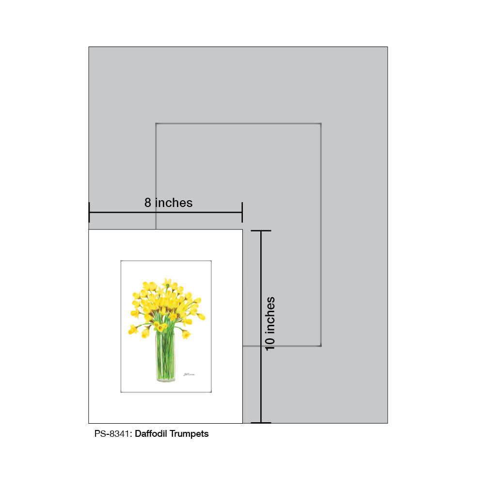 Daffodil Trumpets, Print (#8341A) - Arte House