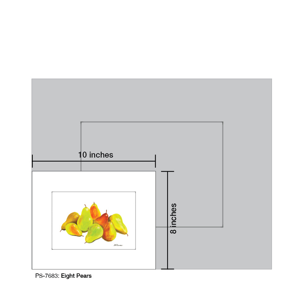Eight Pears, Print (#7683A) - Arte House