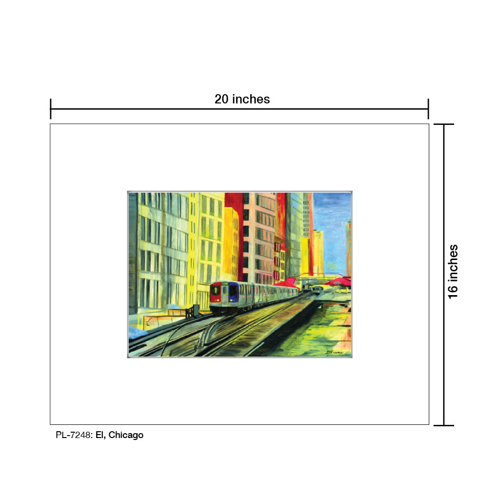 El, Chicago, Print (#7248A) - Arte House