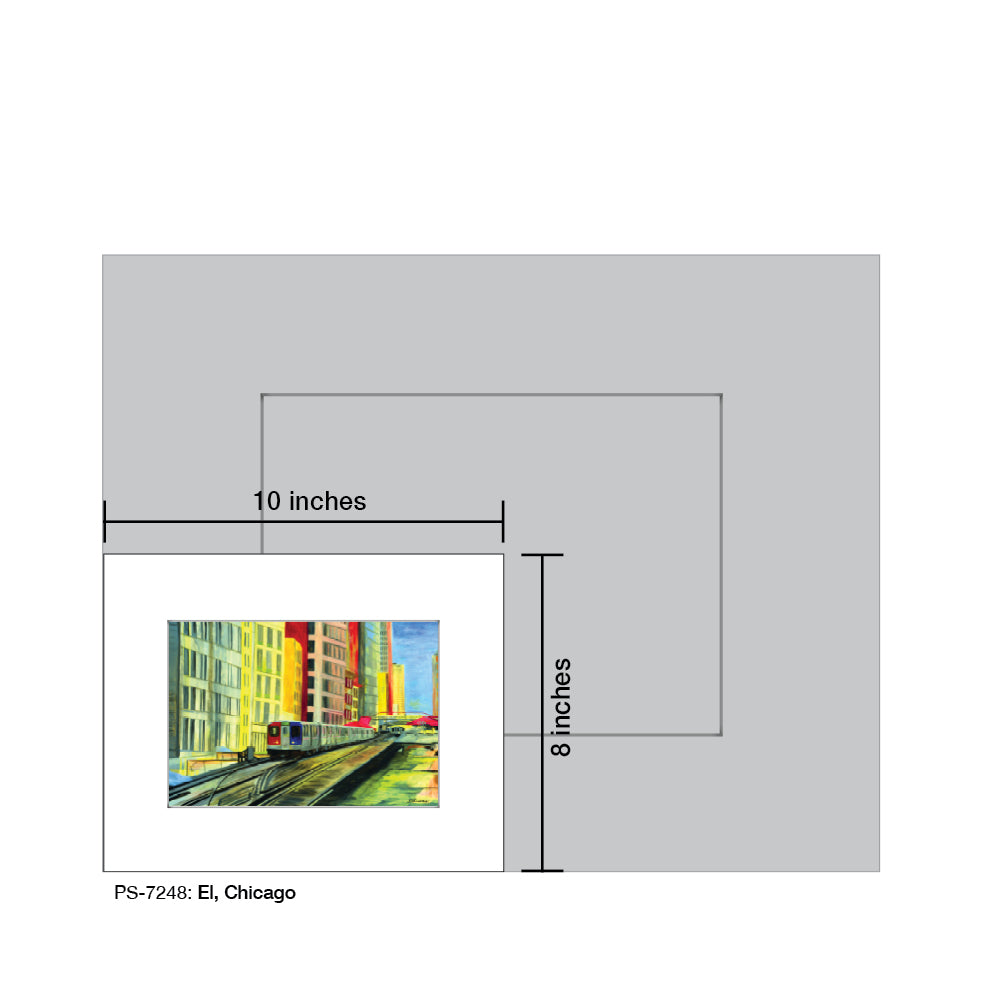 El, Chicago, Print (#7248A) - Arte House