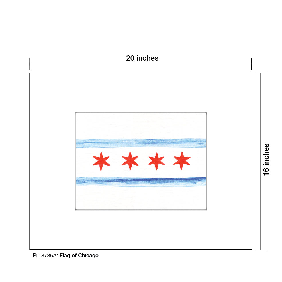 Flag of Chicago, Print (#8736A) - Arte House