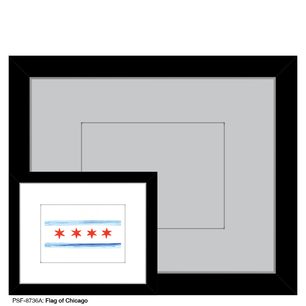 Flag of Chicago, Print (#8736A) - Arte House