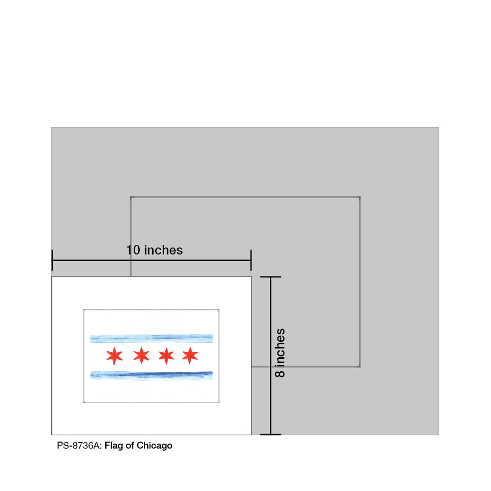 Flag of Chicago, Print (#8736A) - Arte House