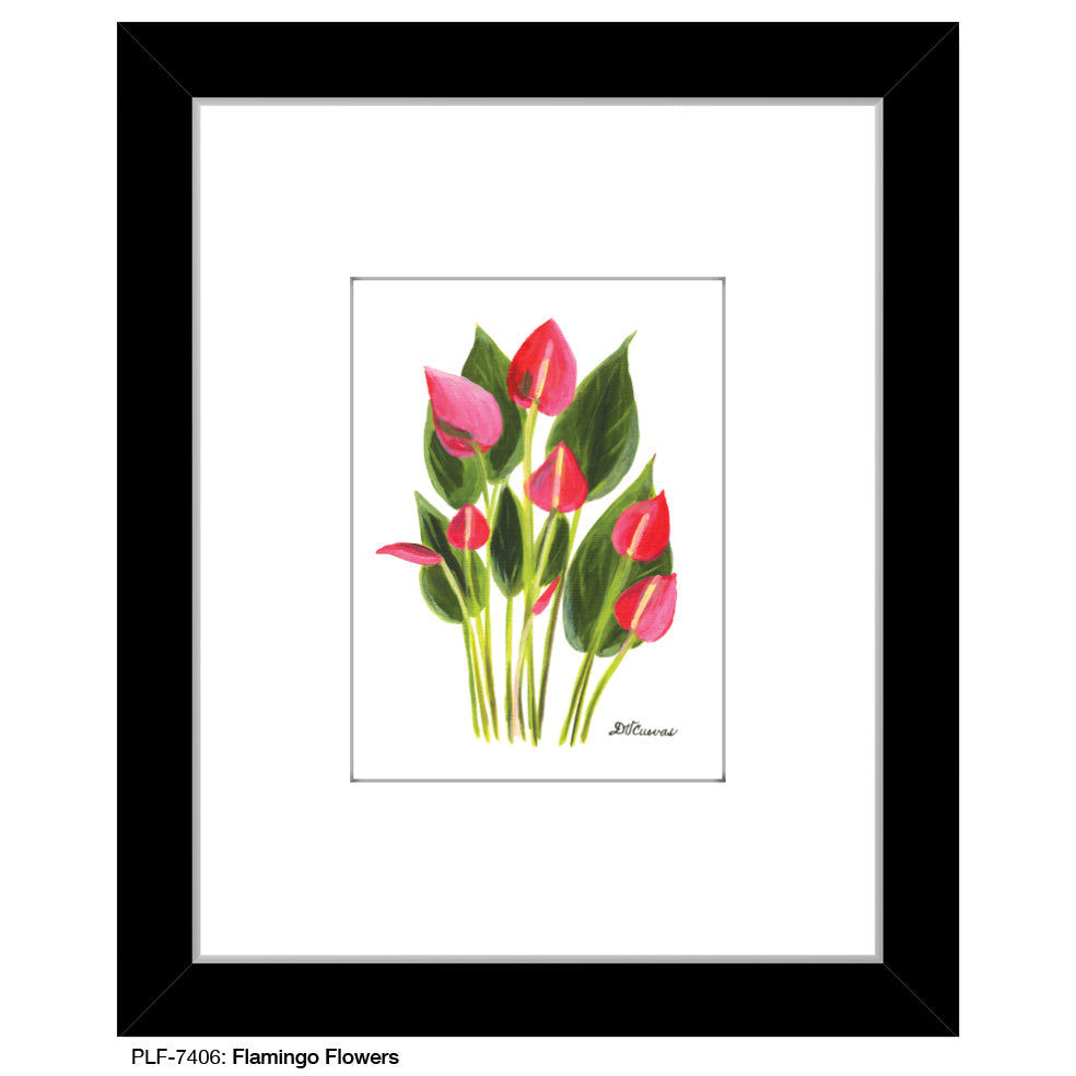 Flamingo Flowers, Print (#7406A) - Arte House