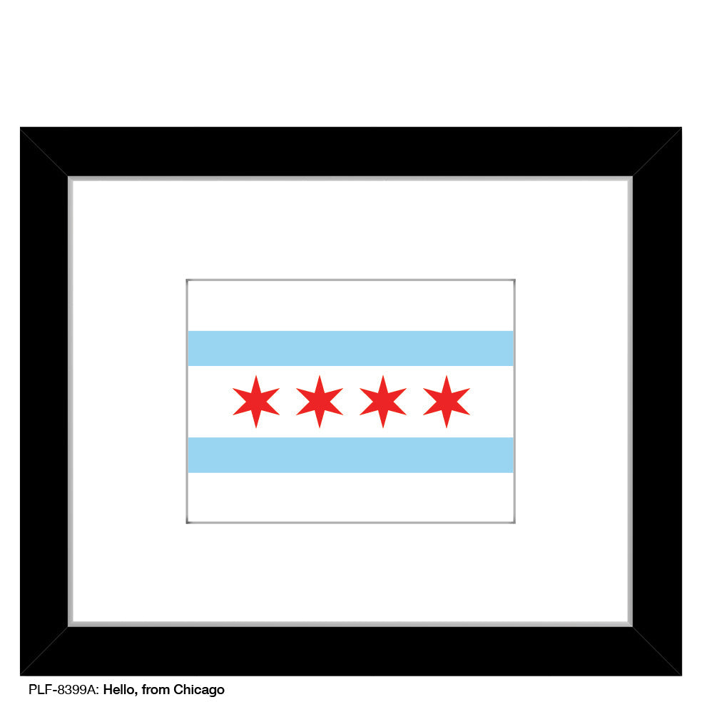 Hello, from Chicago, Print (#8399A) - Arte House