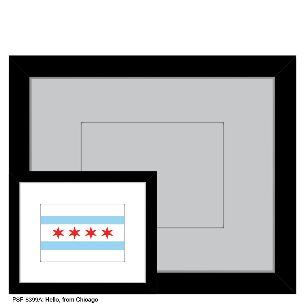 Hello, from Chicago, Print (#8399A) - Arte House