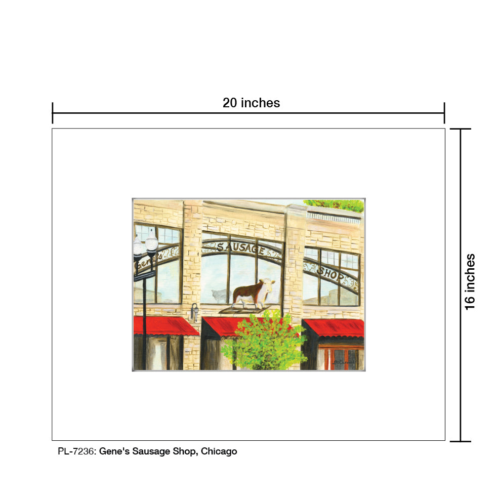 GeneÕs Sausage Shop, Chicago, Print (#7236B)