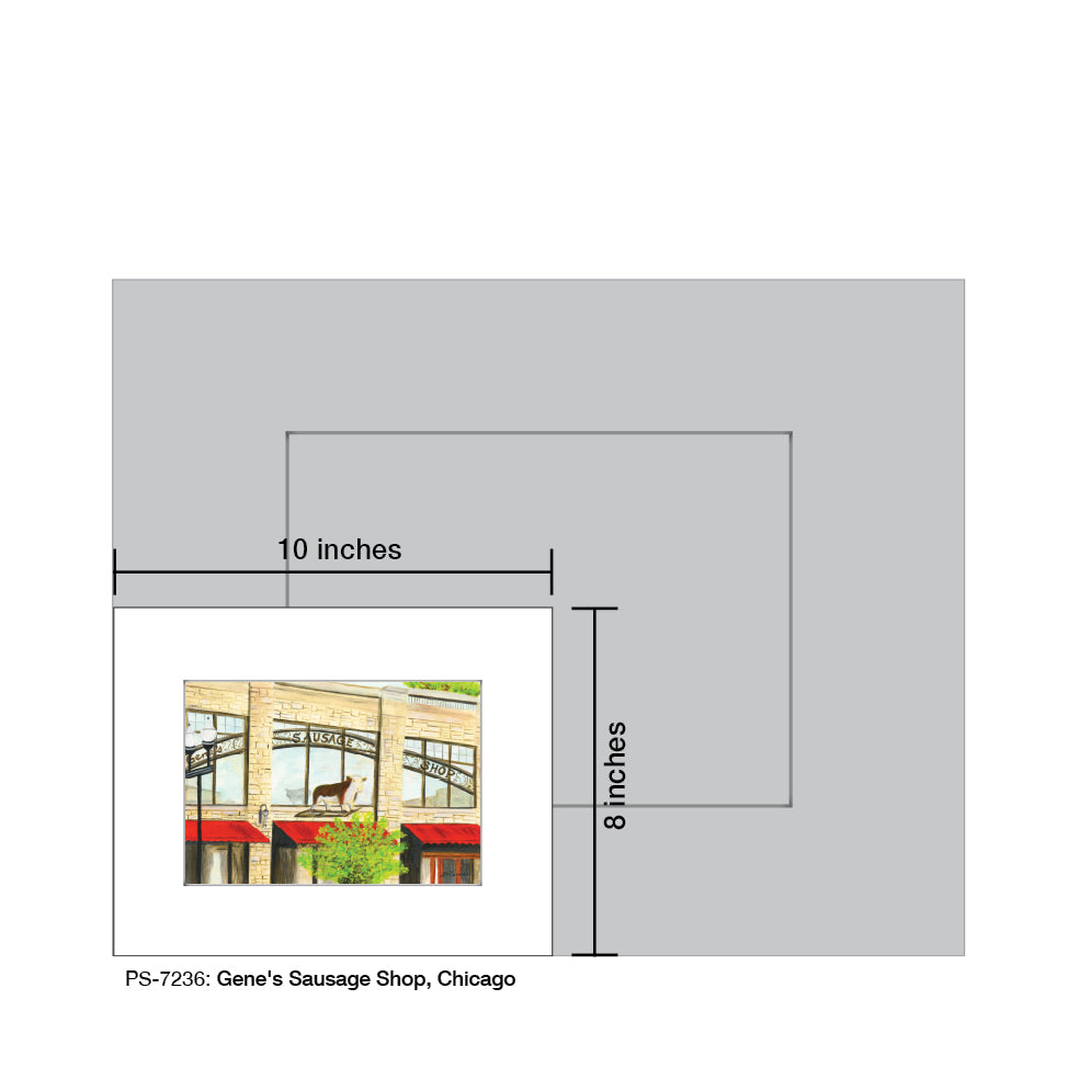 GeneÕs Sausage Shop, Chicago, Print (#7236B)