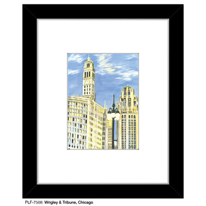 Wrigley & Tribune, Chicago, Print (#7508A)
