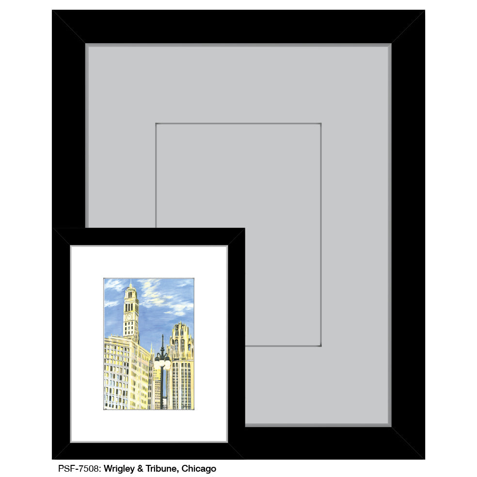 Wrigley & Tribune, Chicago, Print (#7508A)