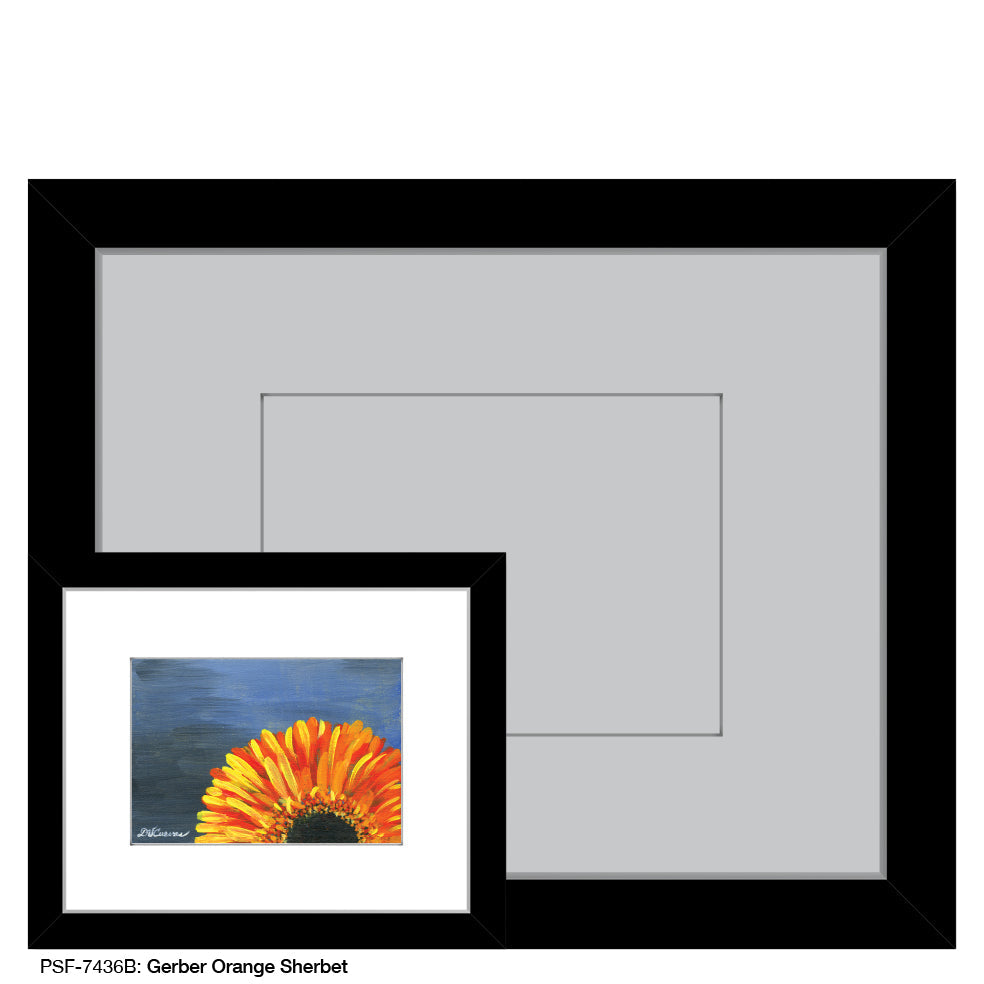 Gerber Orange Sherbet, Print (#7436B) - Arte House