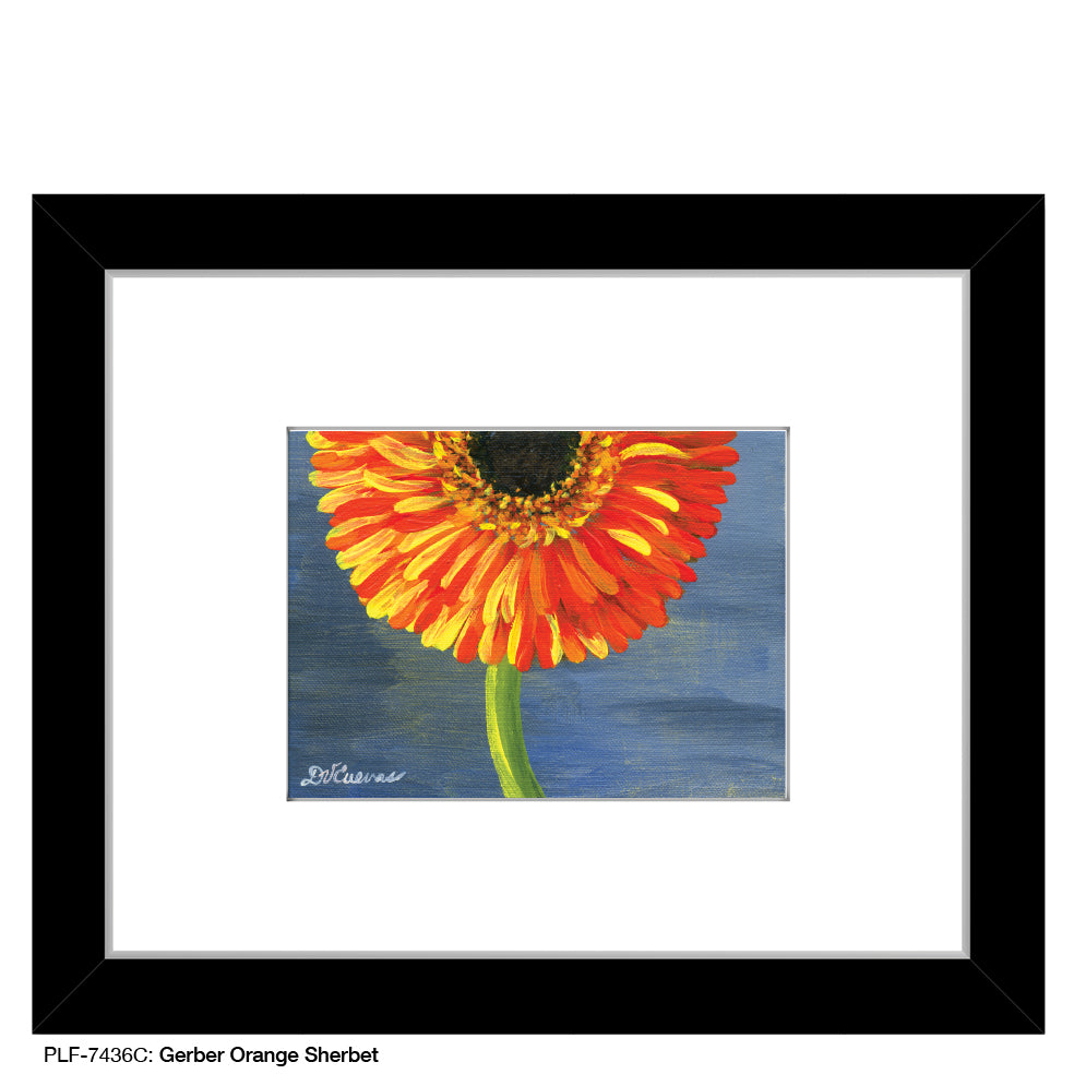 Gerber Orange Sherbet, Print (#7436C) - Arte House